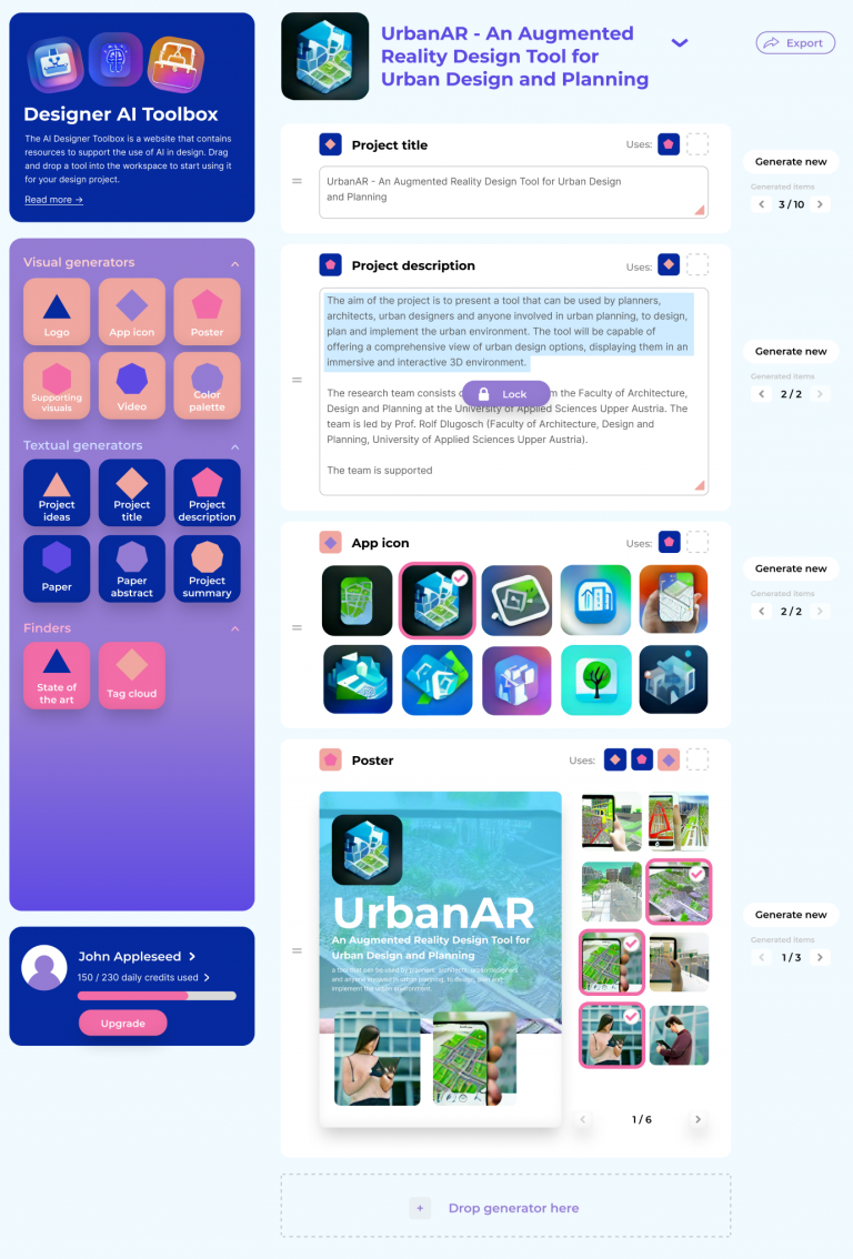 Designer AI Toolbox – A future vision on the interplay between ...